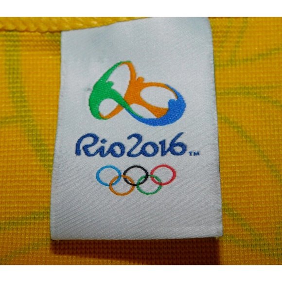 2016 Rio de Janeiro Summer Olympics Womens L Yellow Green Tank Top - Picture 2 of 10